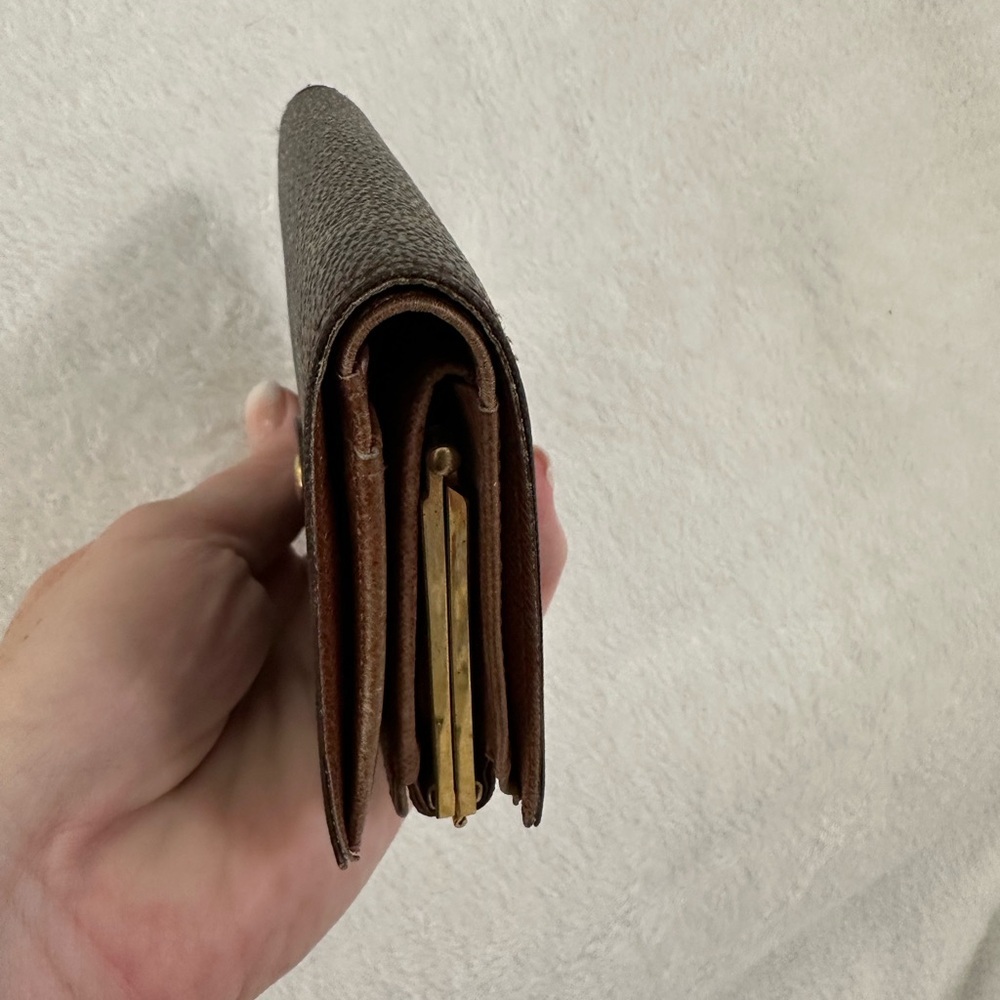 LOUIS VUITTON MONOGRAM PORTE MONNAIE BILLETS VIENNOIS BIFOLD KISSLOCK WALLET - Picture 6 of 13